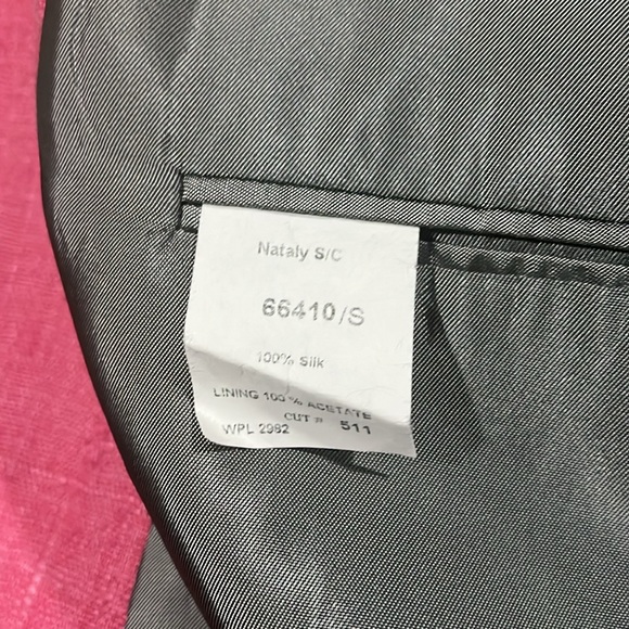 Vintage Ann Freedberg Silk Bubble Gum Pink Blazer - Picture 3 of 3